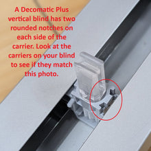 Decomatic Plus Carrier Gears for Vertical Blinds - Newer Style