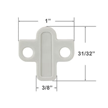 Graber and Bali Slide End Cap with Two Tabs for Panel Track Blinds