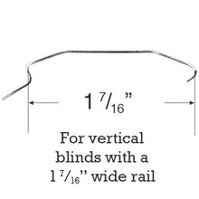 Decomatic Mounting Bracket for Inside Mount Vertical Blinds