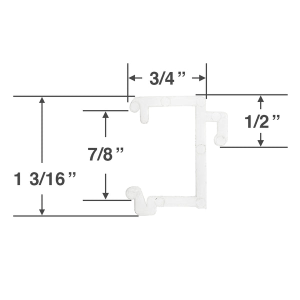 3 Day Blinds Valance Clip for 1" Metal Essentials Blinds