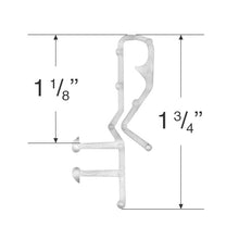 Slotted Groove Valance Clip for Wood & Faux Wood Valances - 1 3/4