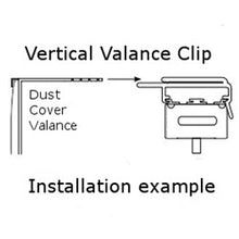 Hunter Douglas Valance Clip for Paramount Vertical Blinds - 3 1/4